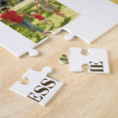 21歳の誕生日フォトコラージュニュートラルナンバー21 ジグソーパズル (側面)