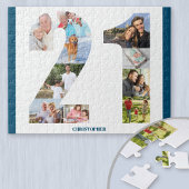 21歳の誕生日フォトコラージュ第21回記念 ジグソーパズル