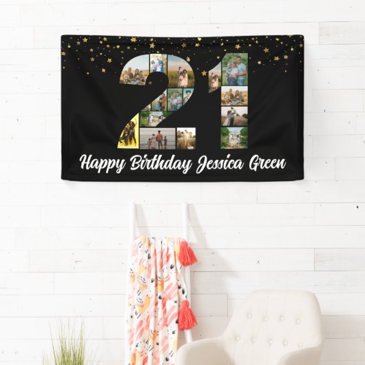 21歳の誕生日フォトコラージュ記念イベント 横断幕 (インサイチュ)