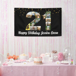 21歳の誕生日フォトコラージュ記念イベント 横断幕