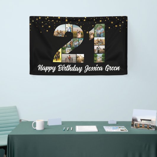 21歳の誕生日フォトコラージュ記念イベント 横断幕 (トレードショー)