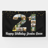 21歳の誕生日フォトコラージュ記念イベント 横断幕 (横)