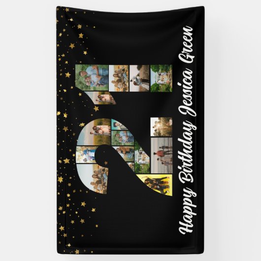 21歳の誕生日フォトコラージュ記念イベント 横断幕 (縦)