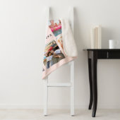 21歳の誕生日フォトバラ金ゴールド赤面ピンク名 シェルパブランケット (インサイチュ)