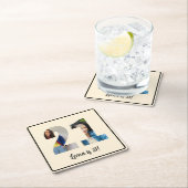 21歳の誕生日フォトフレームコースター スクエアペーパーコースター (インサイチュ)