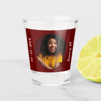 21歳の誕生日フォトフレーム ショットグラス