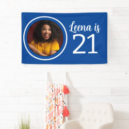21歳の誕生日フォトフレーム 横断幕