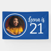 21歳の誕生日フォトフレーム 横断幕 (横)