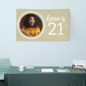 21歳の誕生日フォトフレーム 横断幕 (トレードショー)