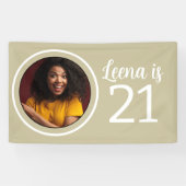 21歳の誕生日フォトフレーム 横断幕 (横)