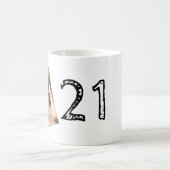 21歳の誕生日フォトマグカップ コーヒーマグカップ (中央)