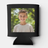 21歳の誕生日ブラック金ゴールドInstagram写真 缶クーラー (裏面)