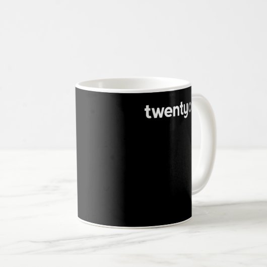 21歳の誕生日プレゼントアイディアのためにあなたTweentyone Tee コーヒーマグカップ (正面右)
