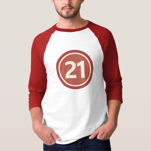 21歳の誕生日プレゼント メンズ Tシャツ (正面)