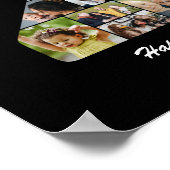 21歳の誕生日プレゼント 21 ナンバーフォトコラージュ ポスター (角)