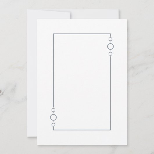 21歳の誕生日ホワイトとグレーフレームパーティー 招待状 (裏面)