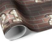 21歳の誕生日マーキーがレンガで点灯 ラッピングペーパー (ロールコーナー)