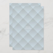 21歳の誕生日ライトブルーフェイク折り 招待状 (正面/裏面)