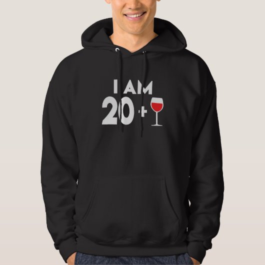 21歳の誕生日ワインシャツ21歳のワインTee Shi パーカ (正面)