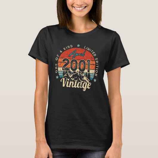 21歳の誕生日ヴィンテージ2001年4月One Of A Kind Tシャツ (正面)
