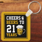 21歳の誕生日応援とビールから21歳 キーホルダー (裏面)