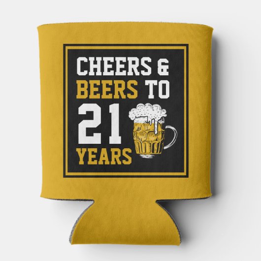 21歳の誕生日応援とビールから21歳 缶クーラー (裏面)