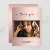 21歳の誕生日感謝していお客様の写真バラ金ゴールド ポストカード (正面/裏面)