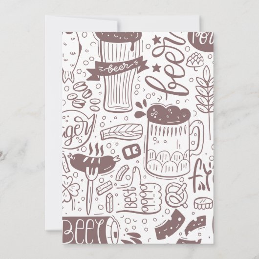 21歳の誕生日招待状メンビールヴィンテージ 招待状 (裏面)