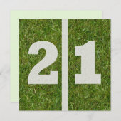 21歳の誕生日招待状 招待状 (正面/裏面)