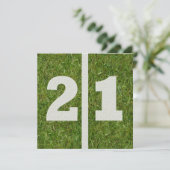 21歳の誕生日招待状 招待状 (スタンド正面)