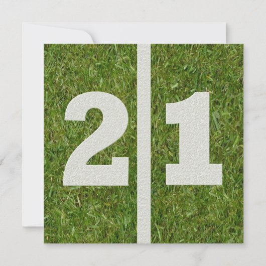 21歳の誕生日招待状 招待状 (正面)