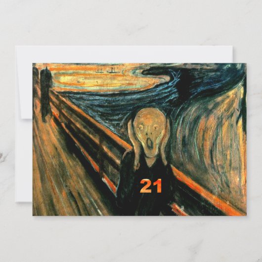 21歳の誕生日招待状 招待状 (正面)