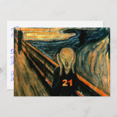 21歳の誕生日招待状 招待状 (正面/裏面)