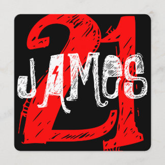 21歳の誕生日招待状 招待状