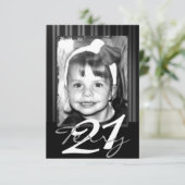 21歳の誕生日招待状 招待状 (スタンド正面)