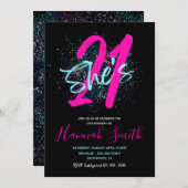 21歳の誕生日招待状 | 21歳の誕生日 招待状 (正面/裏面)