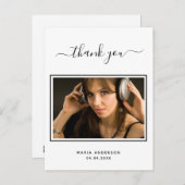 21歳の誕生日白黒感謝してい写真 ポストカード (正面/裏面)