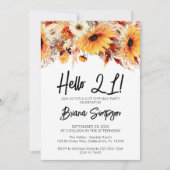 21歳の誕生日秋フローラ 招待状 (正面)