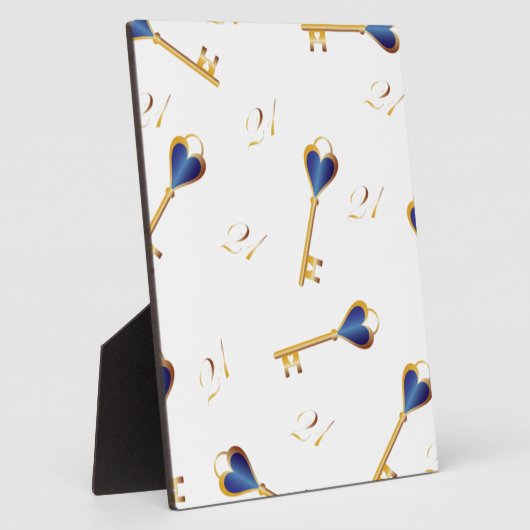 21歳の誕生日鍵 フォトプラーク (側面)