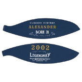 21歳の誕生日2002生まれ名前の追加凡例ブルー金ゴールド バスケットボール (パネル)