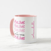 21歳の誕生日21と名物マグカップで素晴らしい マグカップ (正面左)