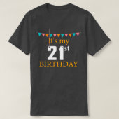 21歳の誕生日21歳の誕生日 Tシャツ (デザイン正面)