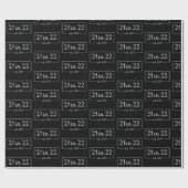 21歳の誕生日21歳の22歳の誕生日パーティークラ ラッピングペーパー (フラット)