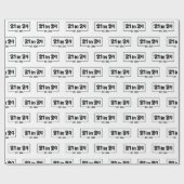 21歳の誕生日21歳の24歳の2003誕生日 ラッピングペーパー (フラット)