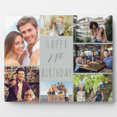 21歳の誕生日7フォトコラージュニュートラルDove Gray フォトプラーク (正面)