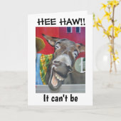 「21歳の誕生日」の「笑うドンキーの挨拶」 カード (黄色い花)