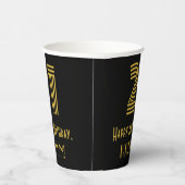 21歳の誕生日：インスパイアアールデコ「21」と名前 紙コップ (右)