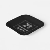 21歳の誕生日 – インスパイアアールデコ「21」 +名前 ペーパープレート (傾斜あり)