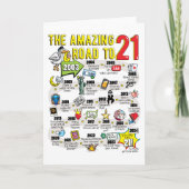 21歳の誕生日 カード (正面)