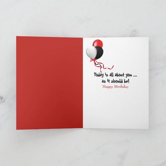 21歳の誕生日 カード (内部)